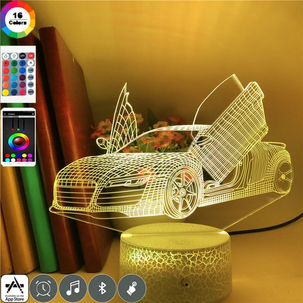cool nightlight led 3d illusion light sports car color changing desk atmosphere lamp gift event prize for child bedroom decor
cool nightlight led 3d illusion light sports car color changing desk atmosphere lamp gift event prize for child bedroom decor
