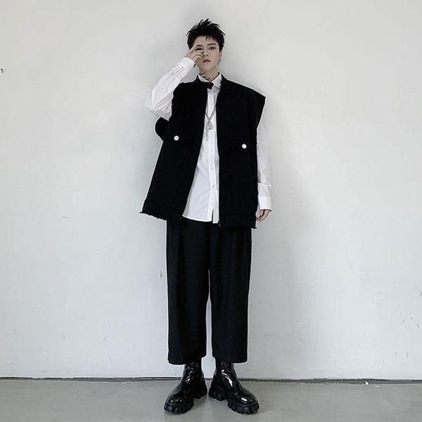 men's vests male women streetwear hip hop vintage fashion spring vest coat waistcoat overcoat men loose sleeveless jacket outerwear, Black;white
men's vests male women streetwear hip hop vintage fashion spring vest coat waistcoat overcoat men loose sleeveless jacket outerwear, Black;white