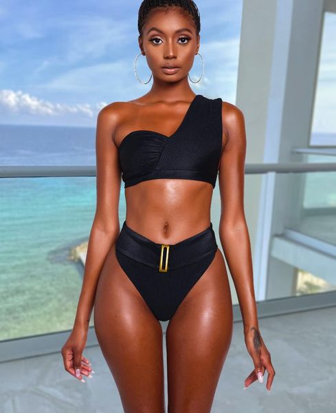 women's swimwear 2021 fashion solid color ribbed high waist bikini swimsuit pants, White;black
women's swimwear 2021 fashion solid color ribbed high waist bikini swimsuit pants, White;black