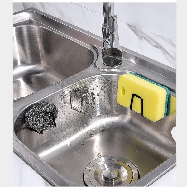 kitchen storage & organization stainless steel sink sponges holder self adhesive drain drying rack wall hooks accessories
kitchen storage & organization stainless steel sink sponges holder self adhesive drain drying rack wall hooks accessories