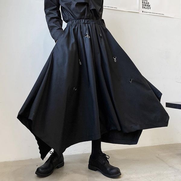 men's pants male japan karajuku style streetwear gothic skirts men buckle adjustable length loose casual wide leg, Black
men's pants male japan karajuku style streetwear gothic skirts men buckle adjustable length loose casual wide leg, Black