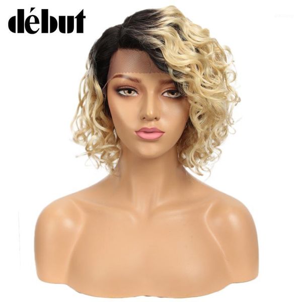 ombre 613 blonde curly human hair wigs pixie cut lace front short bob debut black remy part1, Black;brown
ombre 613 blonde curly human hair wigs pixie cut lace front short bob debut black remy part1, Black;brown