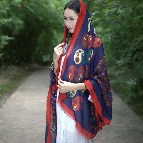 scarves bohemin style women cotton print scarf winter pashmina ladies soft long shawl beach foulard hijab travel national wraps, Blue;gray
scarves bohemin style women cotton print scarf winter pashmina ladies soft long shawl beach foulard hijab travel national wraps, Blue;gray