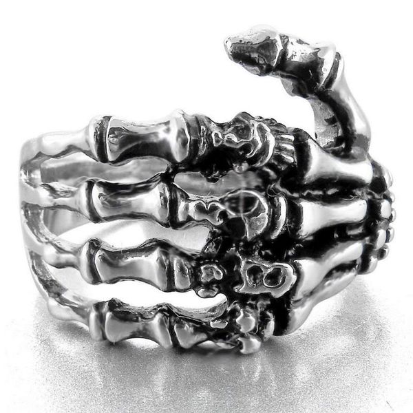 cluster rings vintage skull hand punk gothic finger ring for men women hip hop rock goth black silver color metal male retro jewelry, Golden;silver
cluster rings vintage skull hand punk gothic finger ring for men women hip hop rock goth black silver color metal male retro jewelry, Golden;silver