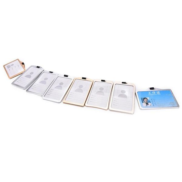 card holders 1pcs arrival business aluminum alloy metal work badge id for men women, Brown;gray
card holders 1pcs arrival business aluminum alloy metal work badge id for men women, Brown;gray