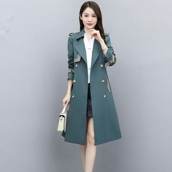 women's trench coats plaid stitching windbreaker 2021 spring autumn fashion slim belt coat for women mid-length british style jacket, Tan;black
women's trench coats plaid stitching windbreaker 2021 spring autumn fashion slim belt coat for women mid-length british style jacket, Tan;black