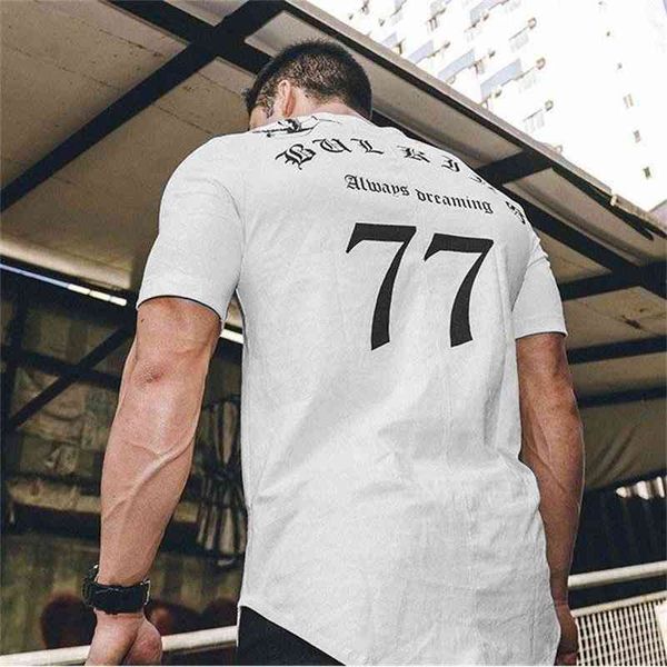 70% off outlet online men's t-shirt summer short-sleeved men's casual number 77 letter print loose top, Black
70% off outlet online men's t-shirt summer short-sleeved men's casual number 77 letter print loose top, Black
