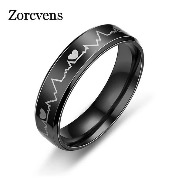 cluster rings zorcvens 2021 black stainless steel electrocardiogram heartbeat for men rock ring jewelry, Golden;silver
cluster rings zorcvens 2021 black stainless steel electrocardiogram heartbeat for men rock ring jewelry, Golden;silver