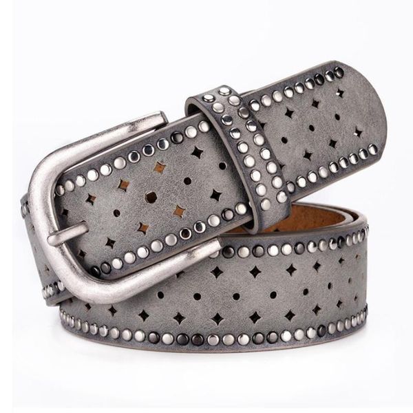 belts women genuine leather hollow out rivets belt punk style girls designer fashion jeans waistband strap xks167, Black;brown
belts women genuine leather hollow out rivets belt punk style girls designer fashion jeans waistband strap xks167, Black;brown