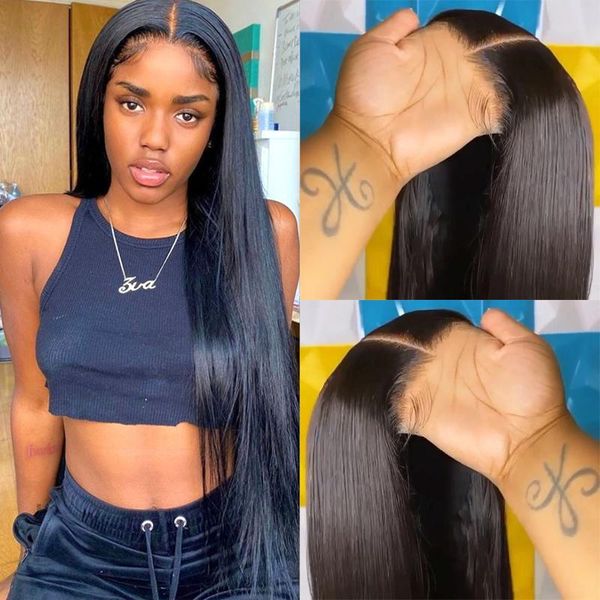 lace wigs perruque cheveux humain 180 density straight front closure wig transparent frontal t part raw hair, Black;brown
lace wigs perruque cheveux humain 180 density straight front closure wig transparent frontal t part raw hair, Black;brown