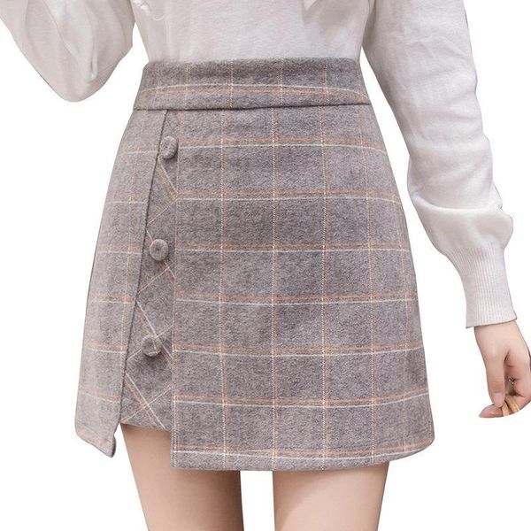 skirts irregular hips women high waist wool plaid solid short autumn and winter ladies, Black
skirts irregular hips women high waist wool plaid solid short autumn and winter ladies, Black