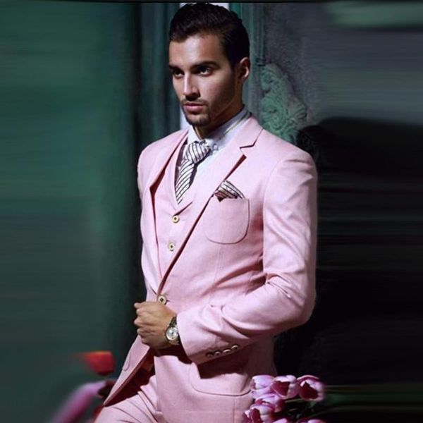 men's suits & blazers new custom made one button pink groom tuxedos notch lapel man groomsman men wedding ( jacket+pants+vest, White;black
men's suits & blazers new custom made one button pink groom tuxedos notch lapel man groomsman men wedding ( jacket+pants+vest, White;black