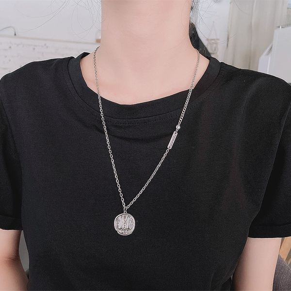 chaosheng s925 sterling silver embossed english letter m necklace sweet cool style personality hip hop punk sweater chain necklace female
chaosheng s925 sterling silver embossed english letter m necklace sweet cool style personality hip hop punk sweater chain necklace female