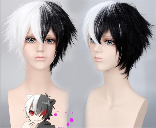 party masks danganronpa monokuma white black short wig cosplay costume dangan ronpa hair men women wigs c170
party masks danganronpa monokuma white black short wig cosplay costume dangan ronpa hair men women wigs c170