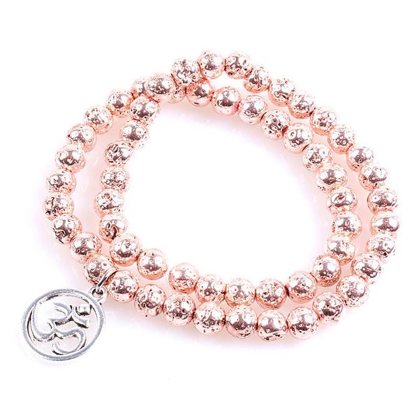 charm bracelets 6mm plating lava rock stone yoga meditation mala bracelet drop jewelry, Golden;silver
charm bracelets 6mm plating lava rock stone yoga meditation mala bracelet drop jewelry, Golden;silver