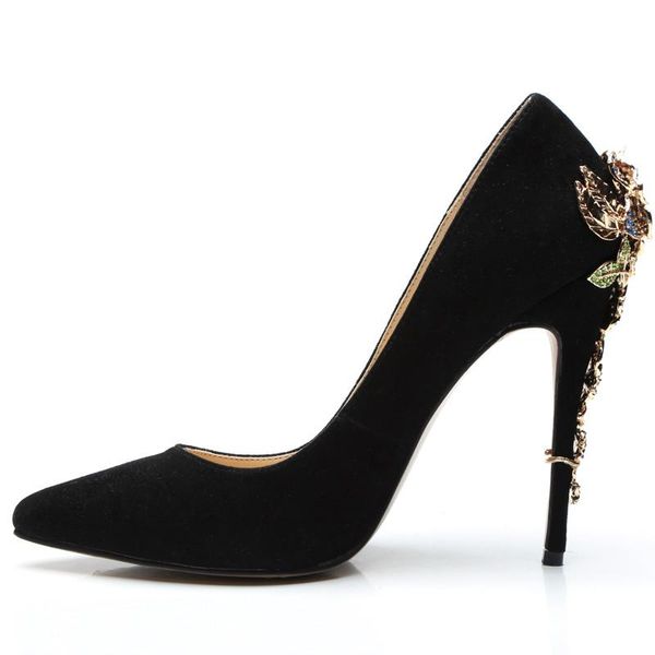 dress shoes fashion crystal high heels women party prom black suede slip on pumps flower metal decoration heel stilettos
dress shoes fashion crystal high heels women party prom black suede slip on pumps flower metal decoration heel stilettos