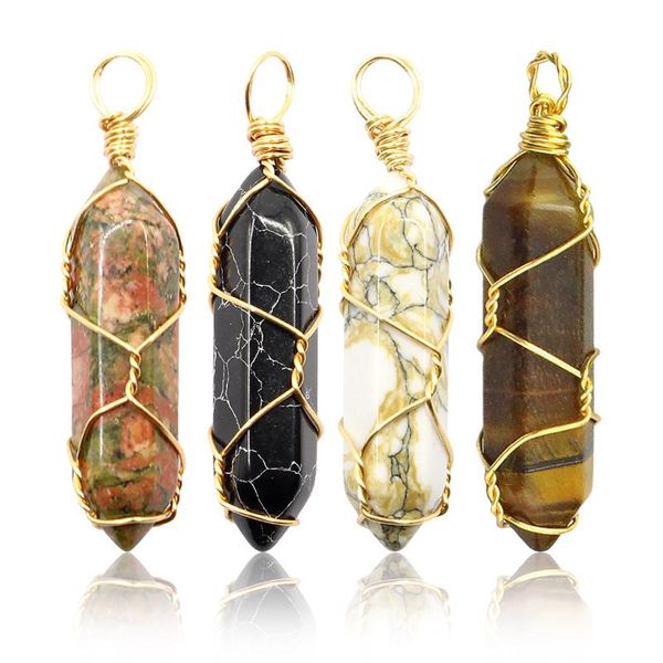 pendant necklaces 2021 s wrapped amethyst hexagonal column natural rough stone necklace accessories, Silver
pendant necklaces 2021 s wrapped amethyst hexagonal column natural rough stone necklace accessories, Silver