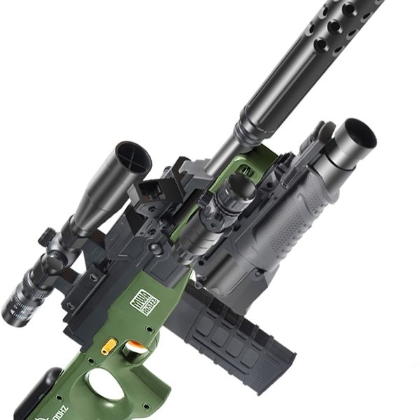 5425awm large soft bullet simulation children's toy gun electric continuous hair boy eating chicken equipment sniper 98 complete set
5425awm large soft bullet simulation children's toy gun electric continuous hair boy eating chicken equipment sniper 98 complete set