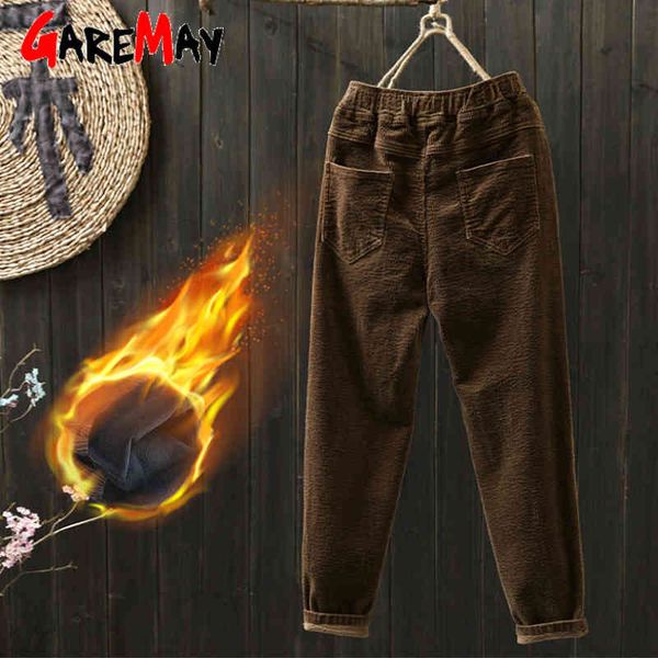 elastic waist harem pants plus size fashion high female straight casual women corduroy trousers loose 210428, Black;white
elastic waist harem pants plus size fashion high female straight casual women corduroy trousers loose 210428, Black;white