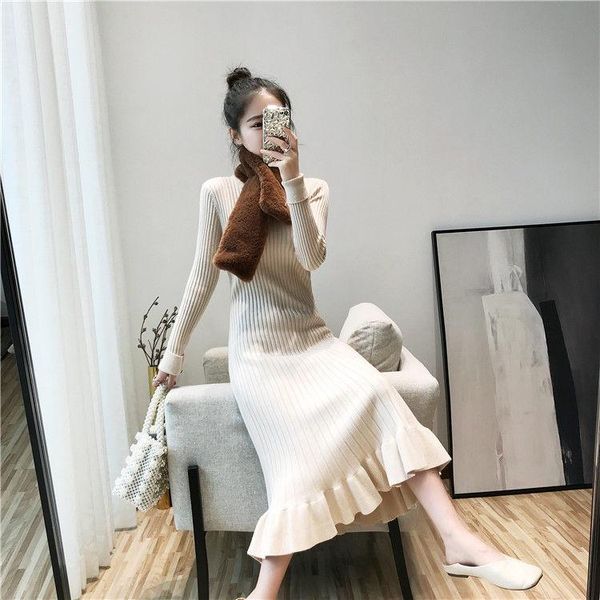 autumn and winter knitting dress women long sweater woman dresses vestido de mujer femme robe casual, Black;gray
autumn and winter knitting dress women long sweater woman dresses vestido de mujer femme robe casual, Black;gray