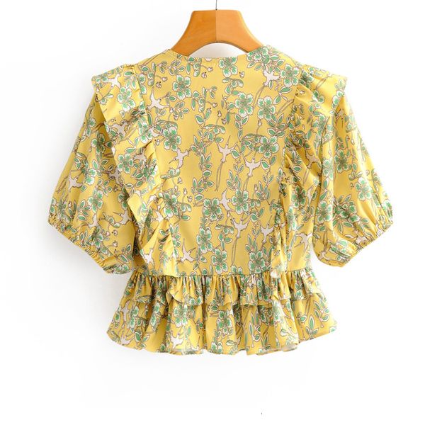 blouses french vintage x-neck ruffled printed navel female shirt fashionable wild slim casual vacation chic women's, White
blouses french vintage x-neck ruffled printed navel female shirt fashionable wild slim casual vacation chic women's, White