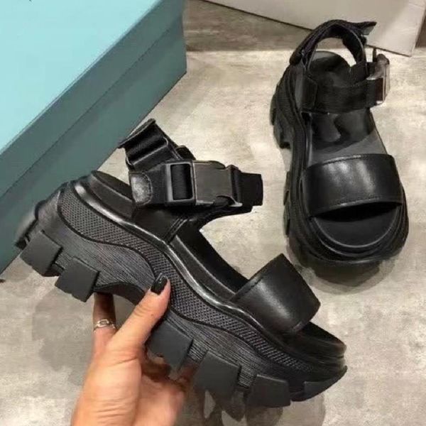 platform sandals leather shoes woman flat women shoes hook zapatos de mujer summer shoes strap buckle thick bottom hot, Black
platform sandals leather shoes woman flat women shoes hook zapatos de mujer summer shoes strap buckle thick bottom hot, Black