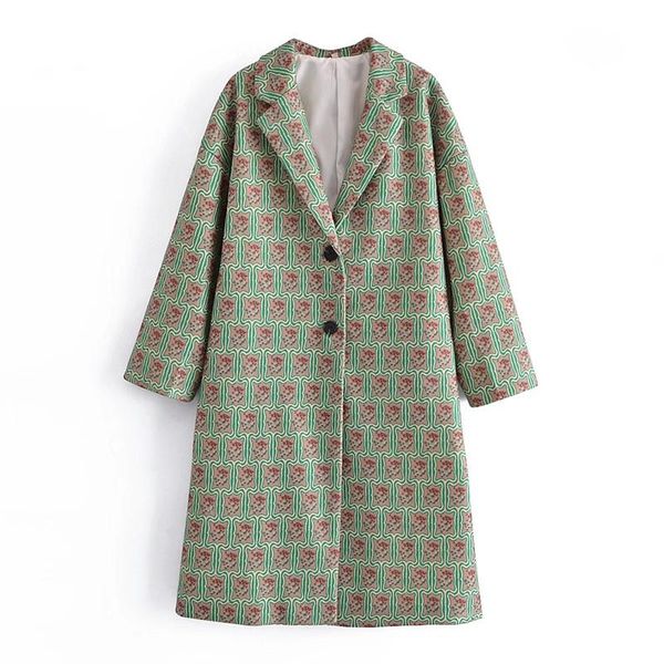women's jackets woman elegant green print long sleeve coat 2021 autumn female double breasted coats ladies vintage loose plaid long out, Black;brown
women's jackets woman elegant green print long sleeve coat 2021 autumn female double breasted coats ladies vintage loose plaid long out, Black;brown
