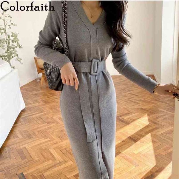 autumn winter women dresses v-neck knitted korean style lace up split solid elegant lady midi dr7733 210427, White;black
autumn winter women dresses v-neck knitted korean style lace up split solid elegant lady midi dr7733 210427, White;black