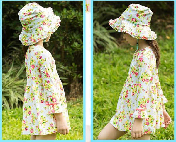 children swimwear upf50+ baby girls swimsuit kids bathing suit child floral swim suits 3pics set summer clothing one-pieces, Black
children swimwear upf50+ baby girls swimsuit kids bathing suit child floral swim suits 3pics set summer clothing one-pieces, Black