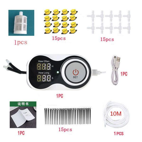 smart drip irrigation watering kits timer automatic for greenhouse garden bonsai self-watering system equipments
smart drip irrigation watering kits timer automatic for greenhouse garden bonsai self-watering system equipments