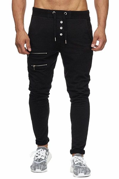 men's pants men hip hop joggers male trousers mens solid sweatpants frenulum pure color pencil, Black
men's pants men hip hop joggers male trousers mens solid sweatpants frenulum pure color pencil, Black