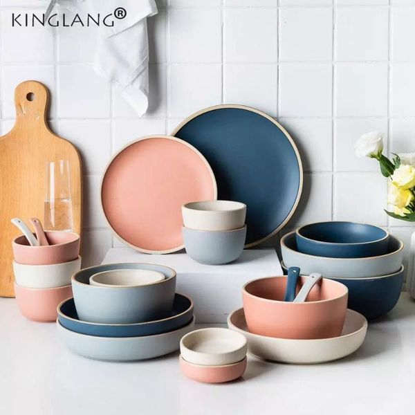 dishes & plates kinglang tableware set nordic style ceramic home steak plate dinner bowl rice breakfast lunch
dishes & plates kinglang tableware set nordic style ceramic home steak plate dinner bowl rice breakfast lunch