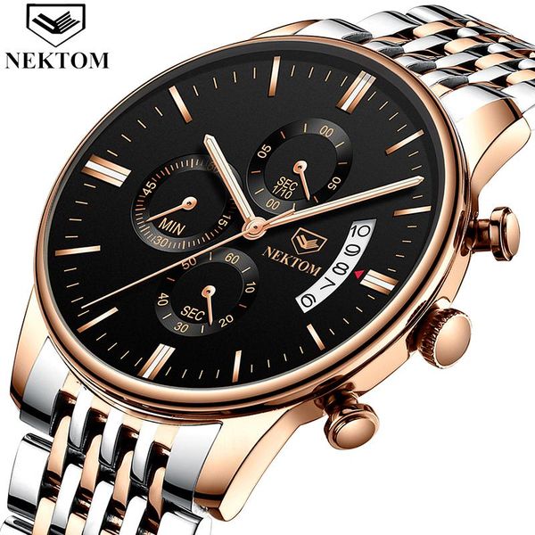 wristwatches 2021 nektom men's watch waterproof 5m quartz business luxury military bussiness casual sports watches men clock, Slivery;brown
wristwatches 2021 nektom men's watch waterproof 5m quartz business luxury military bussiness casual sports watches men clock, Slivery;brown