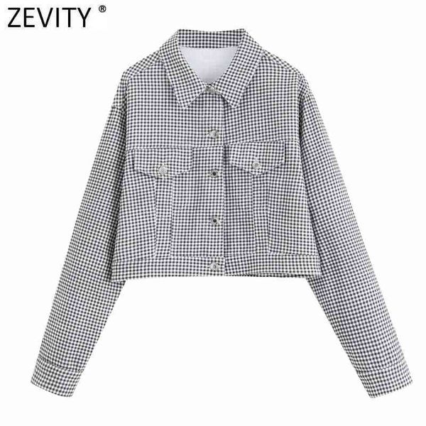 zevity women vintage plaid print short denim coat female long sleeve double pockets casual slim jacket chic ct641 210419, Black;brown
zevity women vintage plaid print short denim coat female long sleeve double pockets casual slim jacket chic ct641 210419, Black;brown