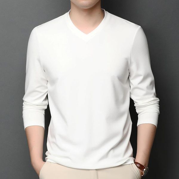 men's t-shirts t-shirt 2021 spring and autumn modal v-neck long-sleeved trend solid color casual gdsb6, White;black
men's t-shirts t-shirt 2021 spring and autumn modal v-neck long-sleeved trend solid color casual gdsb6, White;black