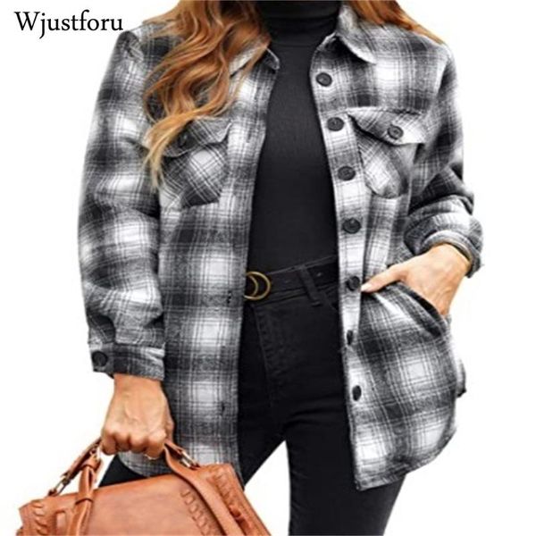 men's jackets wjustforu plaid print jacket women turn down collar overcoat lightweight long sleeve streetwear autumn casual coat with p, Black;brown
men's jackets wjustforu plaid print jacket women turn down collar overcoat lightweight long sleeve streetwear autumn casual coat with p, Black;brown