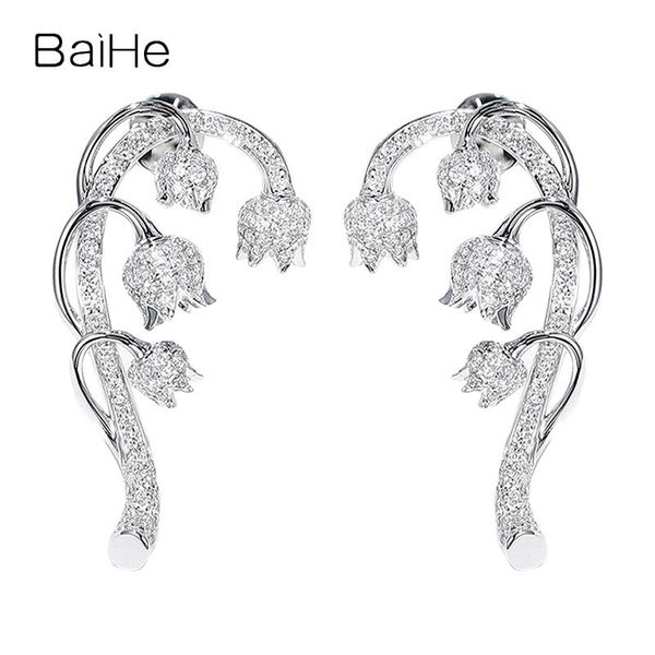 genuise solid 14k white gold 1ct h/si-si3 natural diamonds women fine jewelry bell orchid flower diamond stud earring gift, Golden;silver
genuise solid 14k white gold 1ct h/si-si3 natural diamonds women fine jewelry bell orchid flower diamond stud earring gift, Golden;silver
