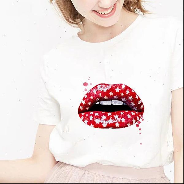 women t shirt shirts red mouth lip love print o neck short sleeve woman all match white tee funny
women t shirt shirts red mouth lip love print o neck short sleeve woman all match white tee funny