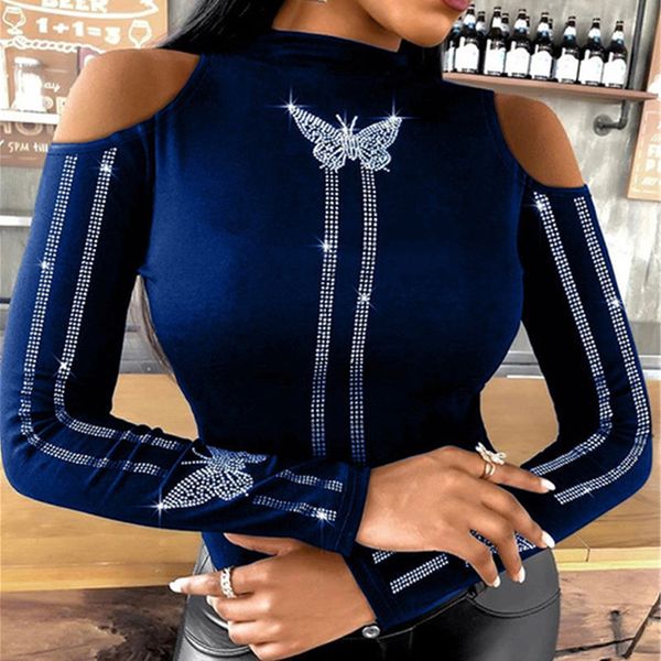 women elegant o neck diamonds studded blouse ladies solid hollow out pullover spring long sleeve slim fit shirt blusas, White
women elegant o neck diamonds studded blouse ladies solid hollow out pullover spring long sleeve slim fit shirt blusas, White