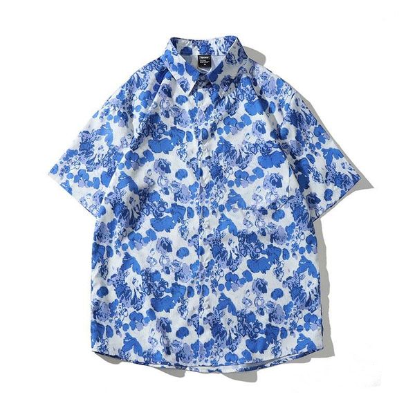 men's casual shirts men shirt short sleeve 2021 summer loose pocket flowers leaves beautiful male thin korean style s101, White;black
men's casual shirts men shirt short sleeve 2021 summer loose pocket flowers leaves beautiful male thin korean style s101, White;black