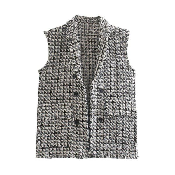 spring and summer women's suit lapel sleeveless pocket button ornament vest coat vests, Black;white
spring and summer women's suit lapel sleeveless pocket button ornament vest coat vests, Black;white
