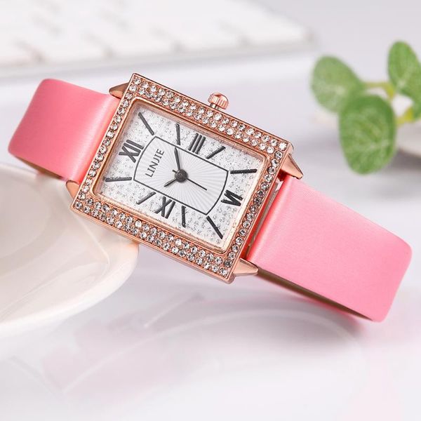 wristwatches drop women rectangle diamond watch luxury ladies leather quartz wrist watches relogio feminino zegarek damski, Slivery;brown
wristwatches drop women rectangle diamond watch luxury ladies leather quartz wrist watches relogio feminino zegarek damski, Slivery;brown