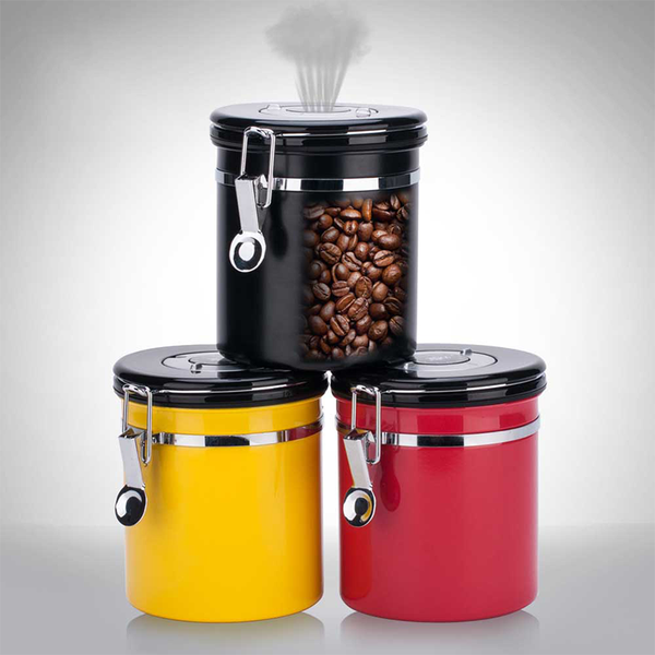 storage bottles & jars stainless steel coffee bean sealed tank with exhaust valve dried fruit box tea caddy
storage bottles & jars stainless steel coffee bean sealed tank with exhaust valve dried fruit box tea caddy