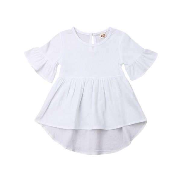 girl's dresses summer casual toddler baby girls solid flare short sleeve infant kids cotton linen irregular party clothes, Red;yellow
girl's dresses summer casual toddler baby girls solid flare short sleeve infant kids cotton linen irregular party clothes, Red;yellow
