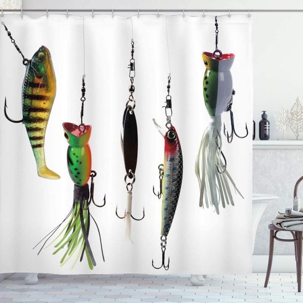 shower curtains fishing curtain various type of baits hobby leisure passtime sports hooks catch elements bathroom
shower curtains fishing curtain various type of baits hobby leisure passtime sports hooks catch elements bathroom