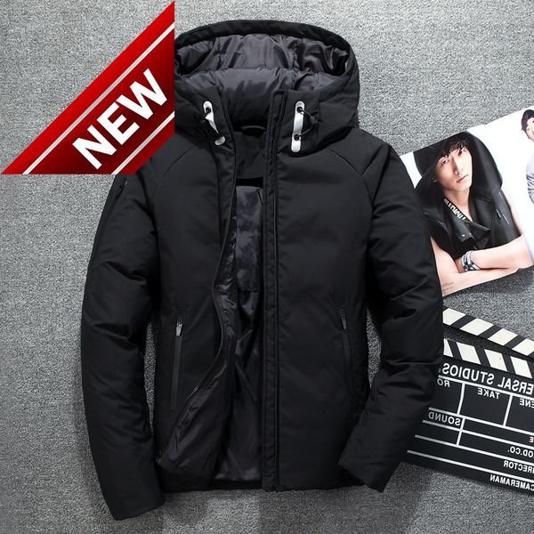 90% white jackets duck down mens warm winter coat thick men's hooded outerwear parkas jaqueta masculina, Black
90% white jackets duck down mens warm winter coat thick men's hooded outerwear parkas jaqueta masculina, Black