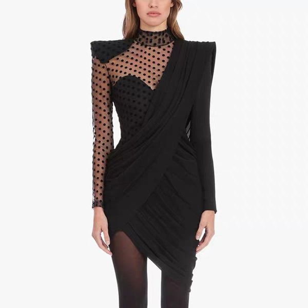 casual dresses high street fashion 2021 designer runway dress women's long sleeve gauze patchwork asymmetrical, Black;gray
casual dresses high street fashion 2021 designer runway dress women's long sleeve gauze patchwork asymmetrical, Black;gray