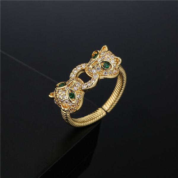 new ppoular young ladies cute double leopard head ring micro pave adjustable open rings jewelry, Golden;silver
new ppoular young ladies cute double leopard head ring micro pave adjustable open rings jewelry, Golden;silver