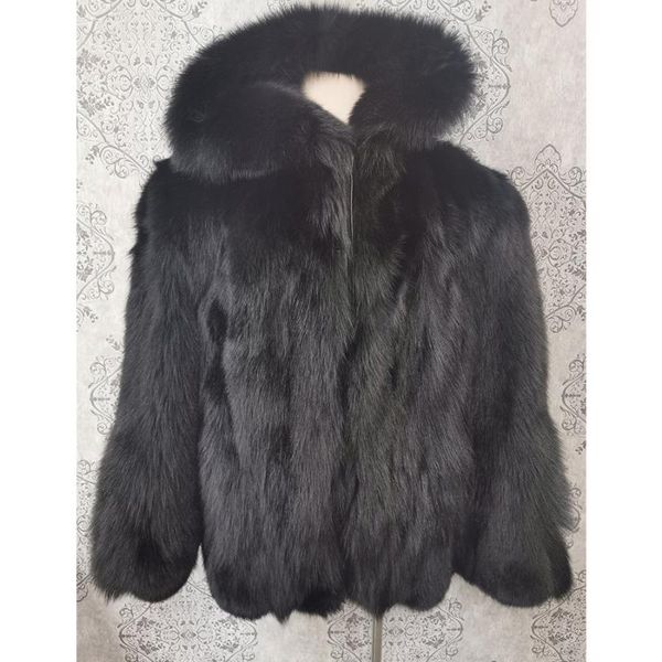 women's fur & faux hooded jacket men bomber coat genuine winter fashion casual warm outwear high quality, Black
women's fur & faux hooded jacket men bomber coat genuine winter fashion casual warm outwear high quality, Black