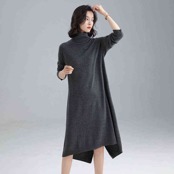 casual dresses early autumn high neck pullover knitted 2022 korean long sleeve solid color loose women's wool bottomed shirt, Black;gray
casual dresses early autumn high neck pullover knitted 2022 korean long sleeve solid color loose women's wool bottomed shirt, Black;gray